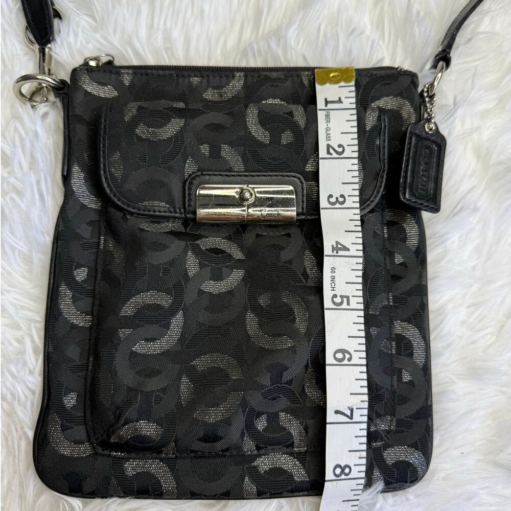 COACH Kristin Silver Black Crossbody - Picture 12 of 12